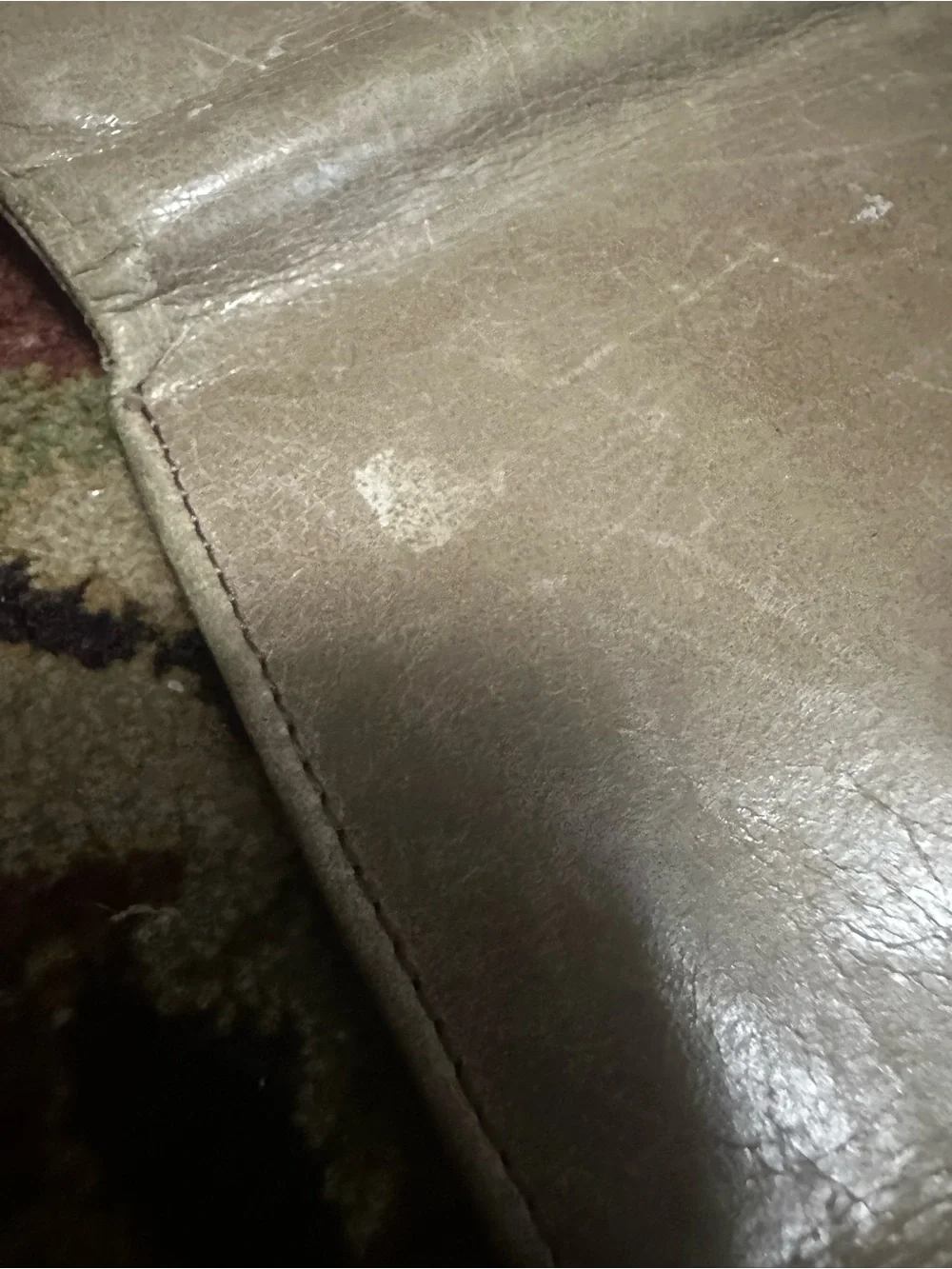 HOBO International Leather Wallet Taupe Zip Around Organizer Distressed classic